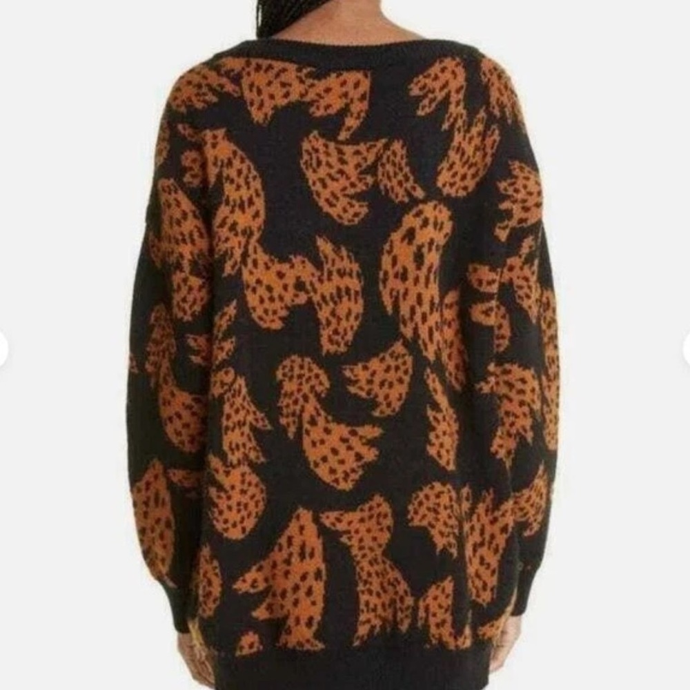 FARM RIO Women's Black and Rust Sweater Size X-Large - Picture 2 of 12